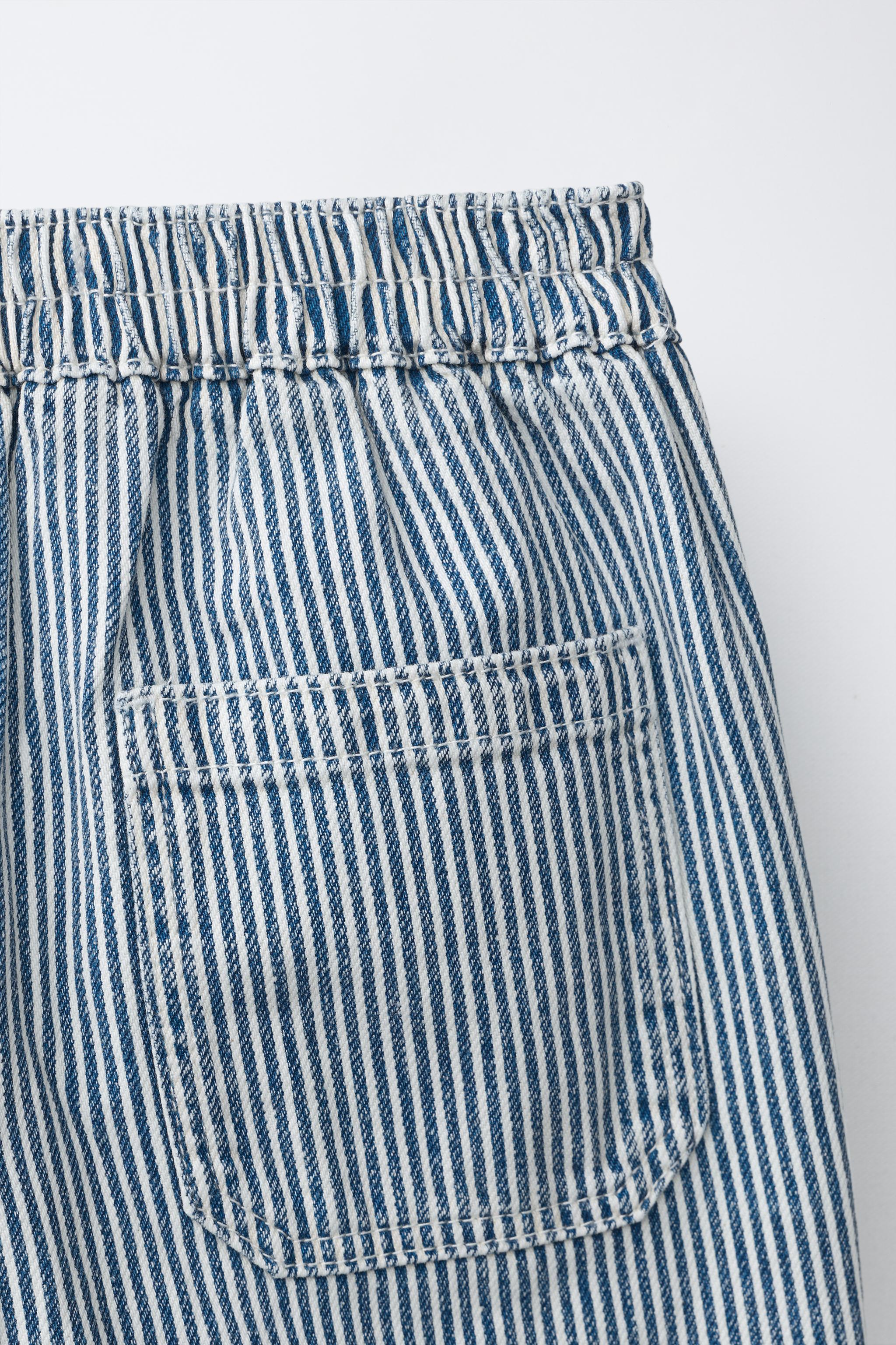 STRIPED BAGGY PANTS